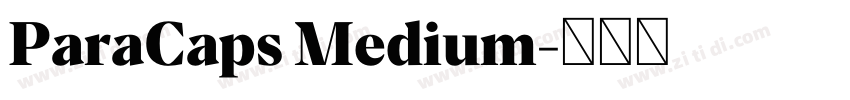 ParaCaps Medium字体转换